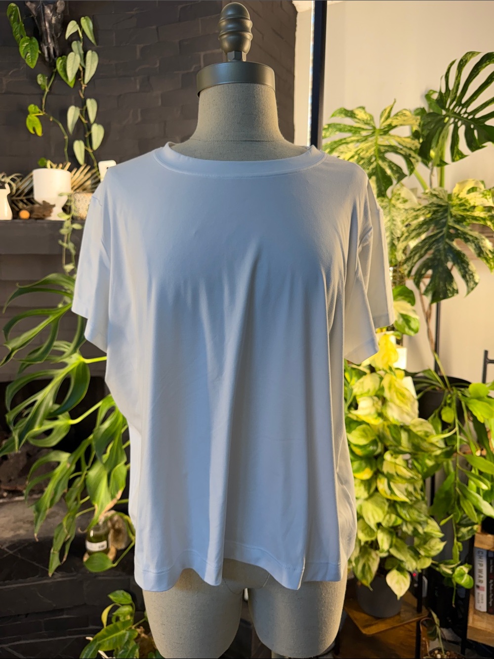 SPANX Women's Short-Sleeve Crew Tee in White